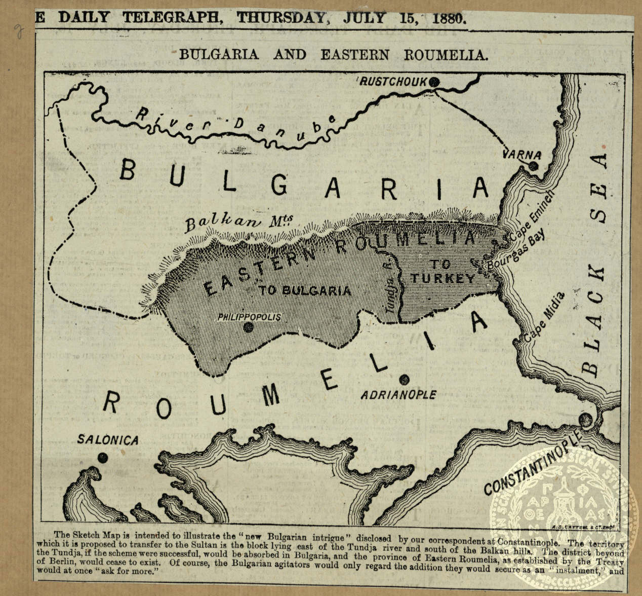 Bulgaria and Eastern Roumelia.